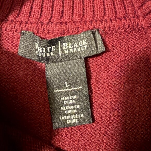 WHBM Sleeveless mock-neck sweater size large - Picture 8 of 8